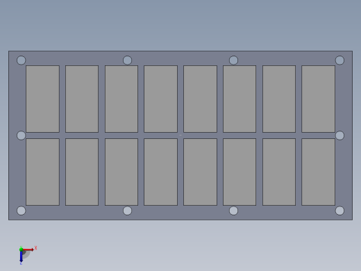 制砖模具200X100俯视缩略图