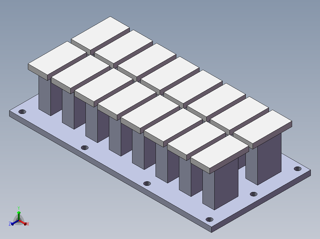 制砖模具200X100正等轴测图