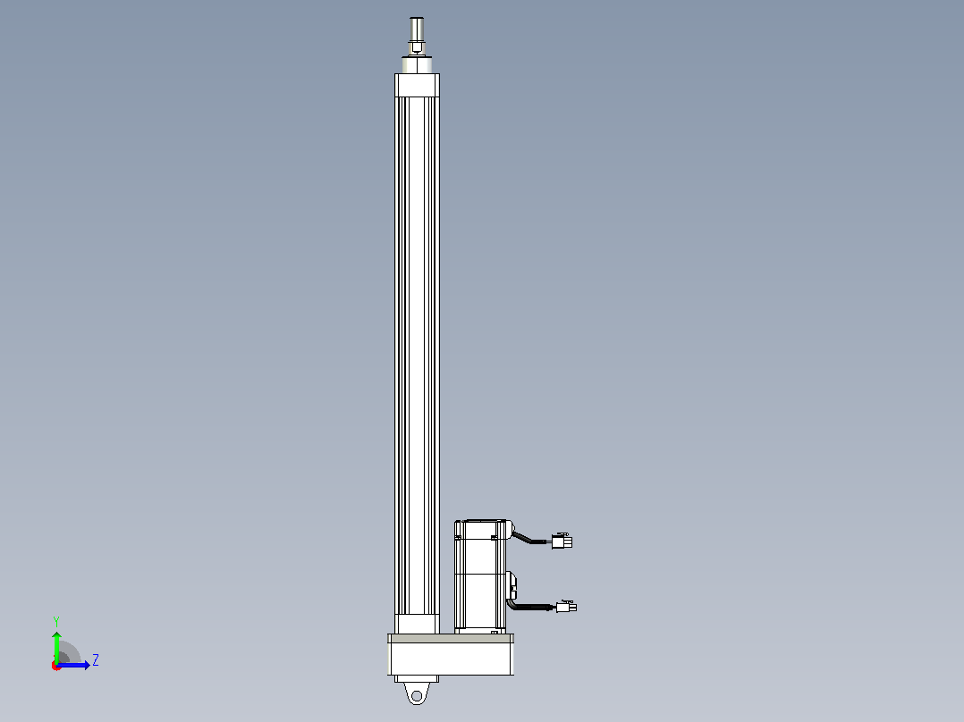 轻载电动缸TPA-ESR40-1210C-L500-MR-CA-W-P40-C3左视图