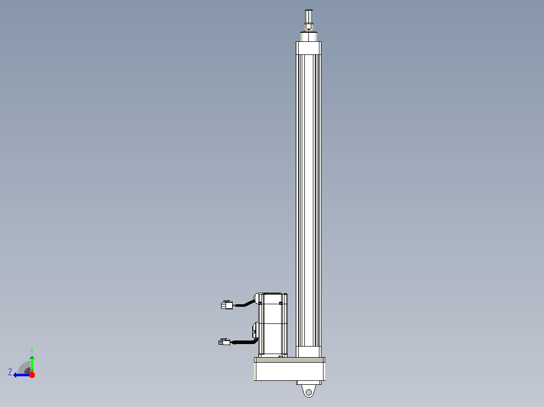 轻载电动缸TPA-ESR40-1210C-L500-MR-CA-W-P40-C3右视图