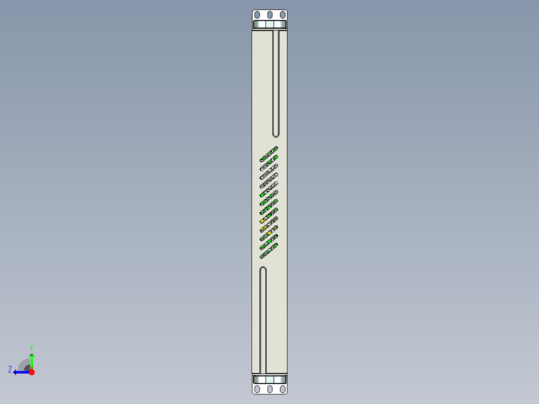 1U450模块机箱右视图