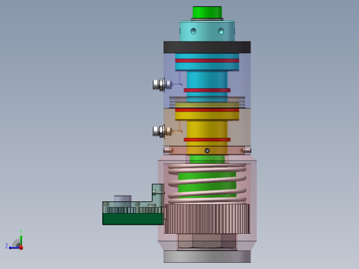 液压螺栓拉伸器设计（SW+CAD+说明书）右视缩略图