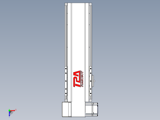 皮带直线轴半封闭可选导轨TPA-HNB-120D-110-L200-LP-Y-P40-N3俯视缩略图