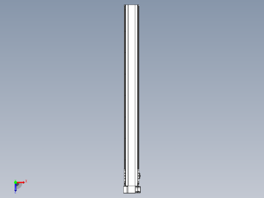 皮带直线轴半封闭可选导轨TPA-HNB-140D-120-L1450-LP-C-P40-N3俯视缩略图