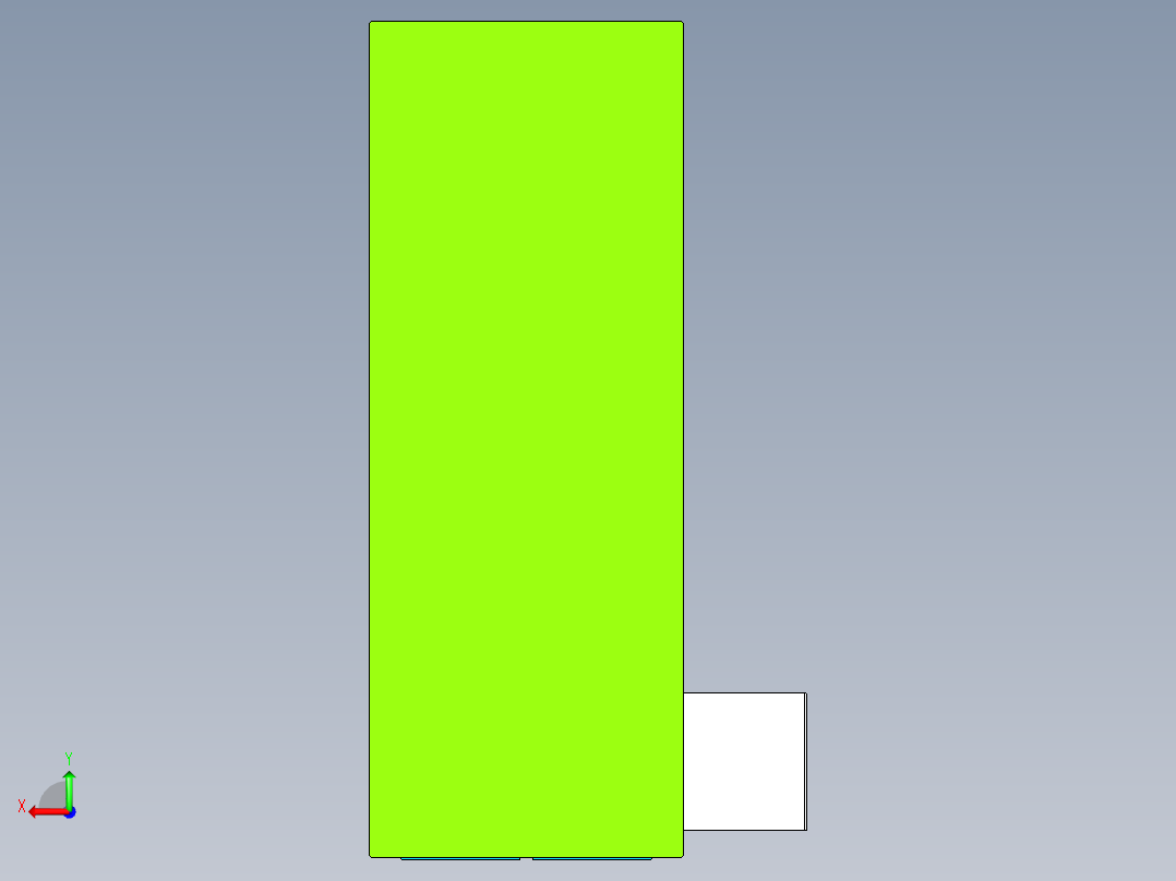 加工中心四轴夹具后视图
