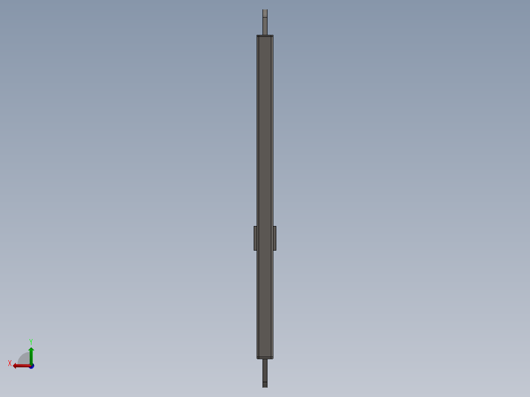 SolidWorks 挖掘机模型后视图