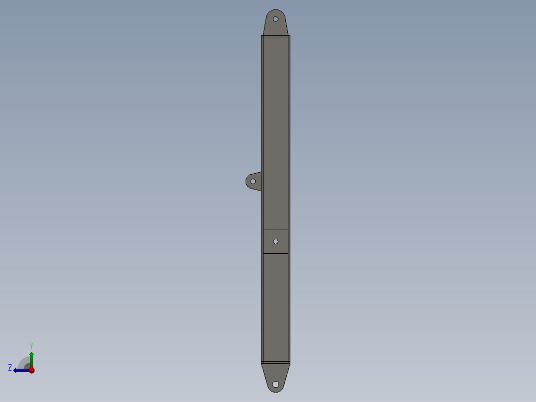 SolidWorks 挖掘机模型右视图
