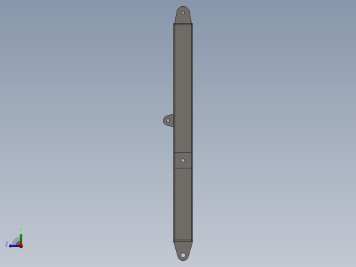 SolidWorks 挖掘机模型右视缩略图
