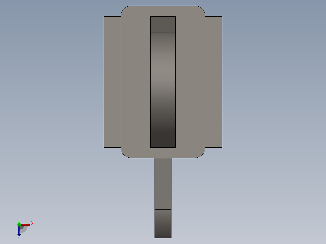 SolidWorks 挖掘机模型俯视图