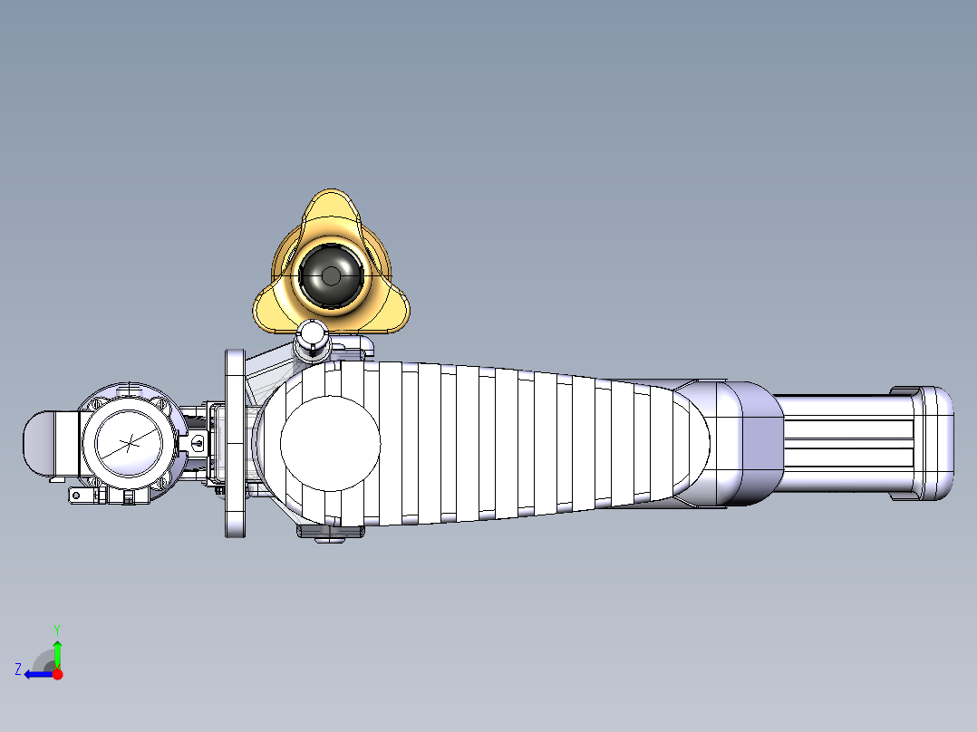 CM901步枪外型建模右视图