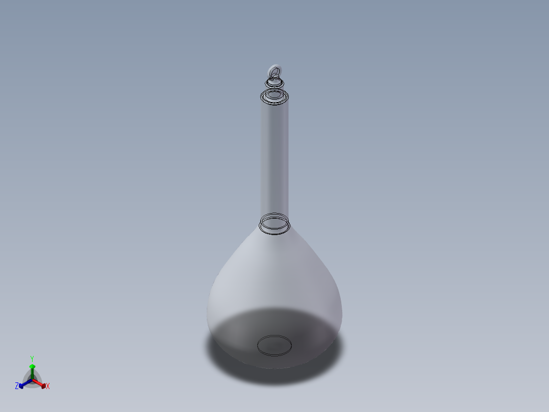 烧瓶正等轴测图