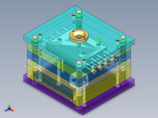蛋糕切刀注塑模具设计