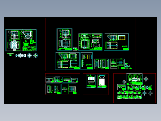 PC1000x1250锤式破碎机全套CAD图纸