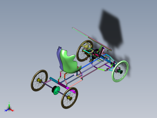 景点景区观光带遮阳自行车