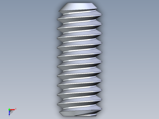 UNC 平头紧定螺钉-UNC SET SCREW 3-48 x 0.250.STEP俯视缩略图