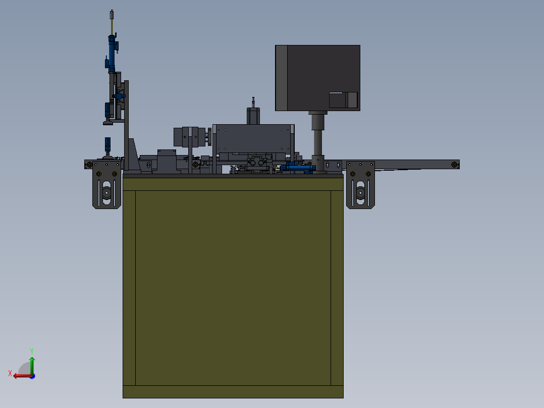 电性能测试机后视图