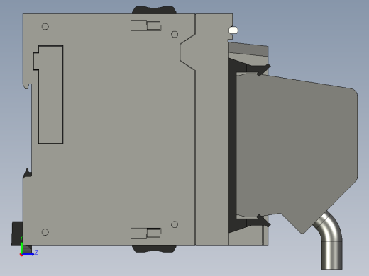 基恩士KV-MC20V_kc图纸模型左视缩略图