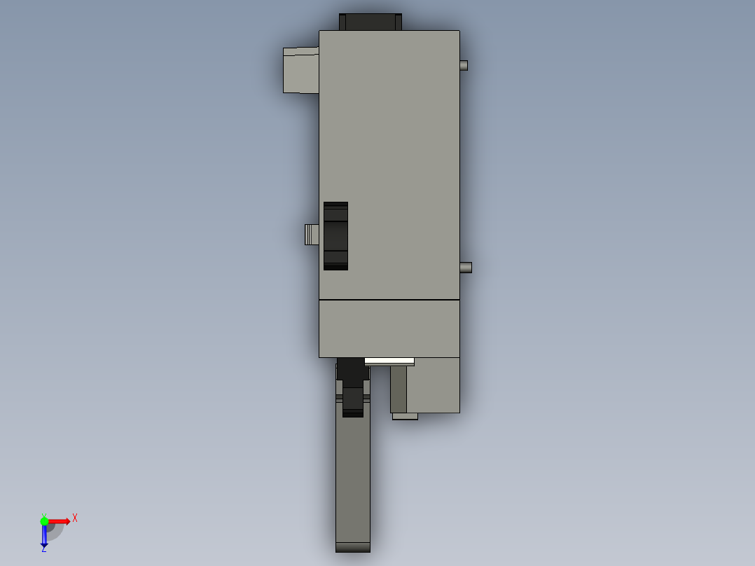 基恩士KV-MC20V_kc图纸模型俯视图