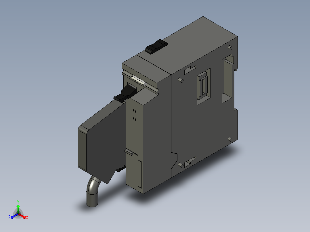 基恩士KV-MC20V_kc图纸模型正等轴测图