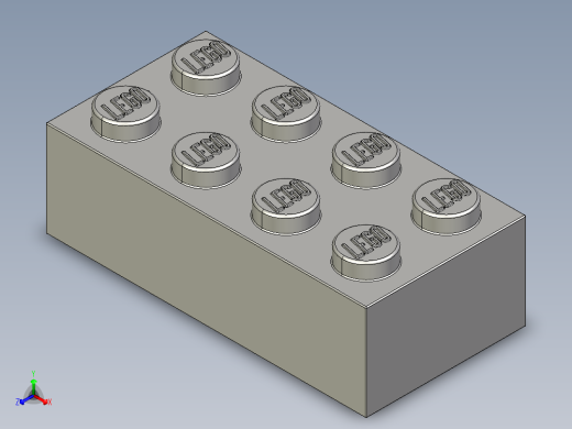 乐高套装 4421基本积木-4211385 - 3001 Medium Stone Grey Brick 2 x 4.STEP