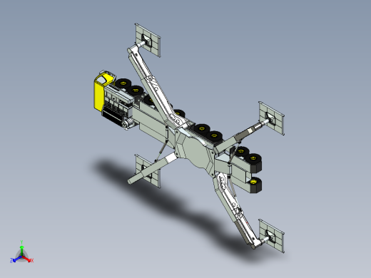 LIEBHERR LTM 11200新型轮式起重机底盘模型3D图纸 IGS格式