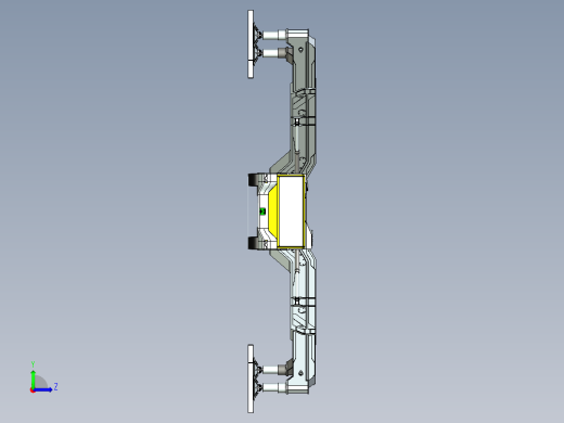 LIEBHERR LTM 11200新型轮式起重机底盘模型3D图纸 IGS格式左视缩略图