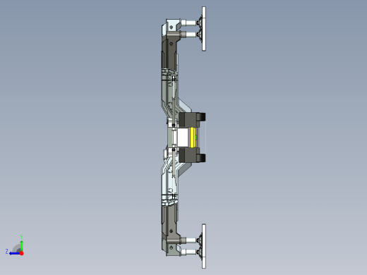 LIEBHERR LTM 11200新型轮式起重机底盘模型3D图纸 IGS格式右视缩略图
