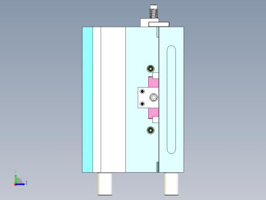 手机面壳锌合金压铸模具左视缩略图