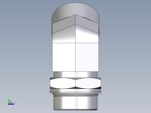 卡套式工业通用硬管接头EO_Adjustable_locknut_45_deg_elbow_VEE38SMOROMDCF左视缩略图