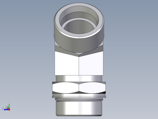 卡套式工业通用硬管接头EO_Adjustable_locknut_45_deg_elbow_VEE38SMOROMDCF右视缩略图