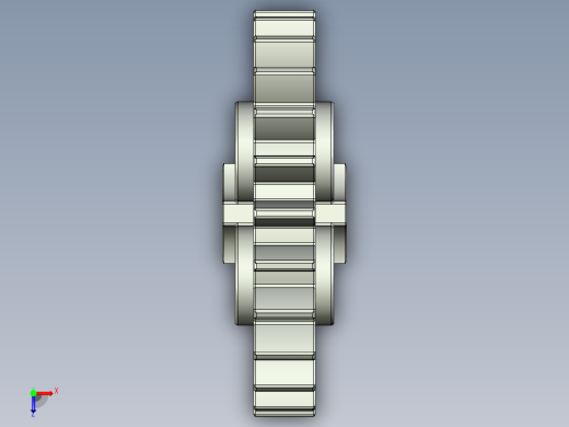 x187 OldGray Technic Gear 24 Tooth with Three Axleholes.STEP俯视缩略图