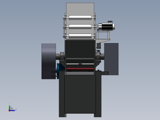塑料粉碎机SW三维图=1378709=50左视缩略图