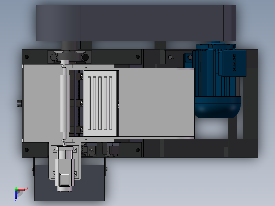 塑料粉碎机SW三维图=1378709=50俯视图