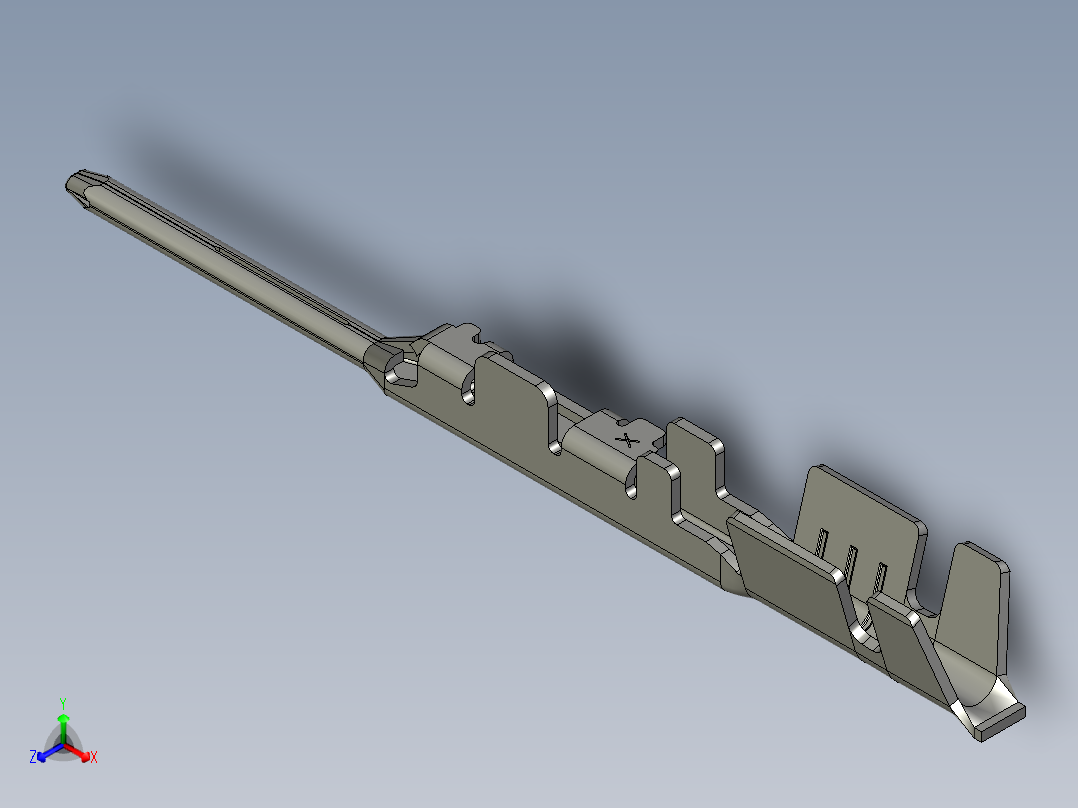连接器端子AAUS005-012K07&8B -3D2主视图