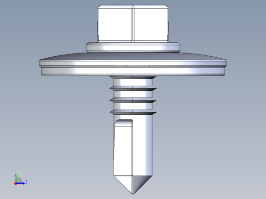 紧固件-IGES Drill-Tip Screw-02左视缩略图