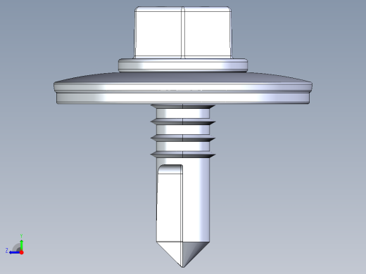 紧固件-IGES Drill-Tip Screw-02右视缩略图