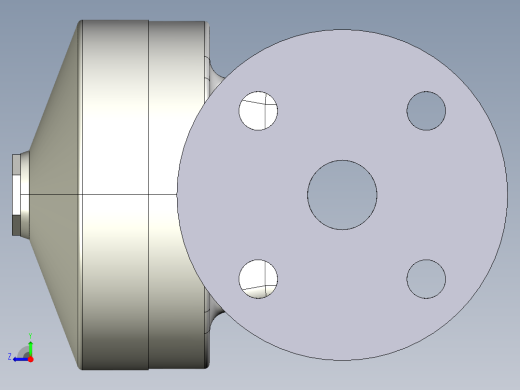 12DKMOVCP NO-DA 气动隔膜阀、常开型双作用，固定法兰，钻孔PN10 16。面对面根据EN 558-1 PVC-U右视缩略图