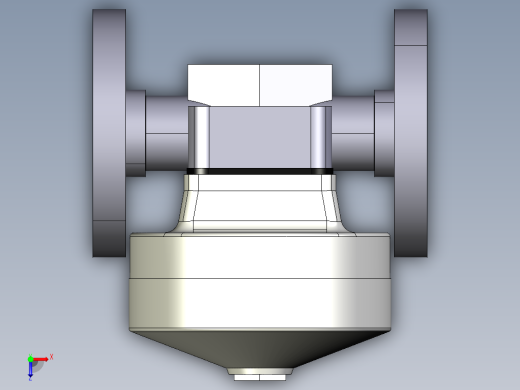 12DKMOVCP NO-DA 气动隔膜阀、常开型双作用，固定法兰，钻孔PN10 16。面对面根据EN 558-1 PVC-U俯视缩略图