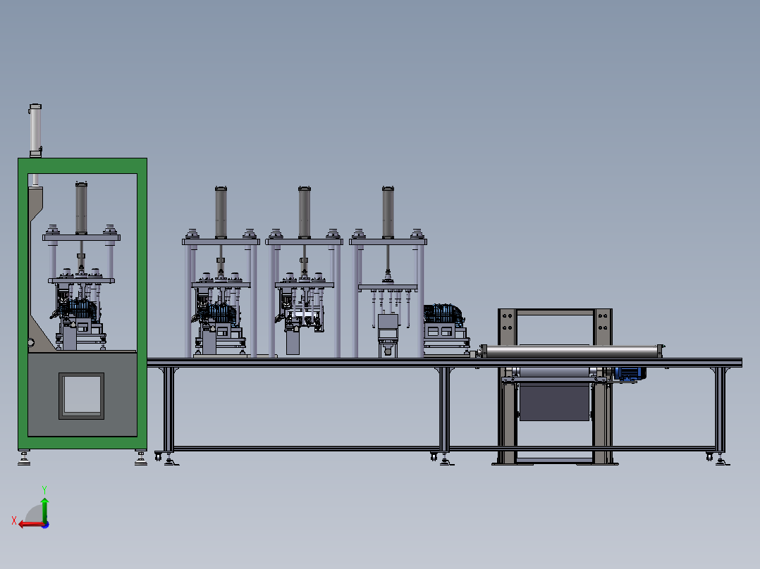 水检气密性设备后视图