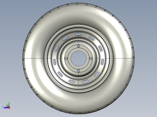 13轮-4孔拖车轮胎右视缩略图