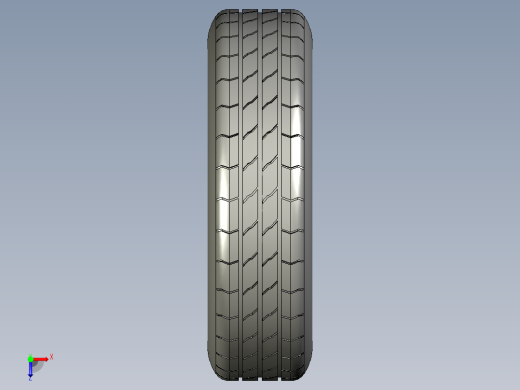 13轮-4孔拖车轮胎俯视缩略图