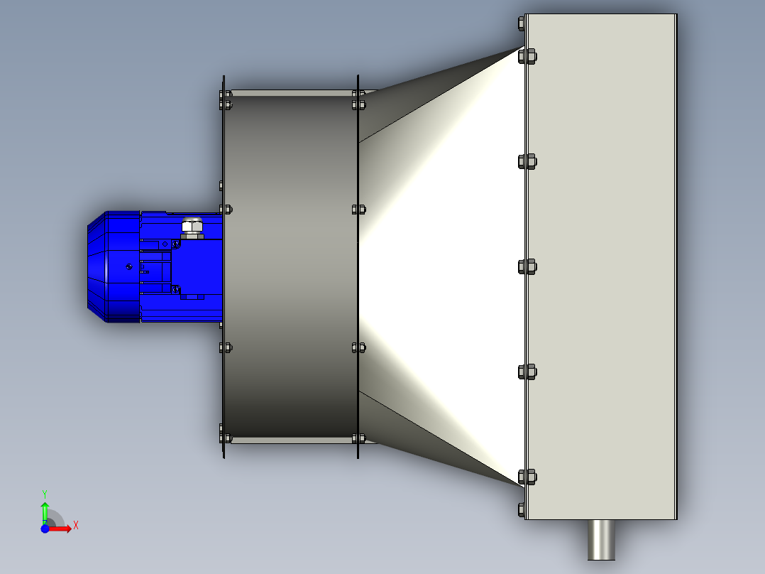 空气加热器前视图