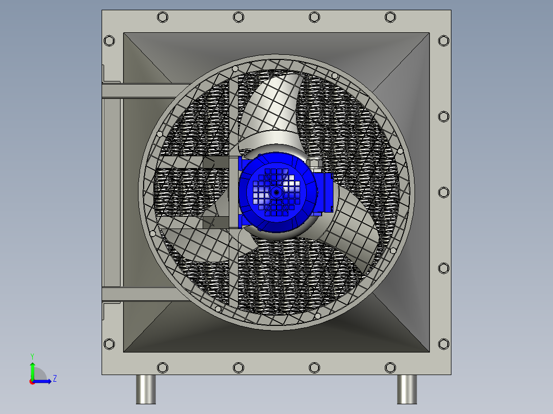 空气加热器左视图