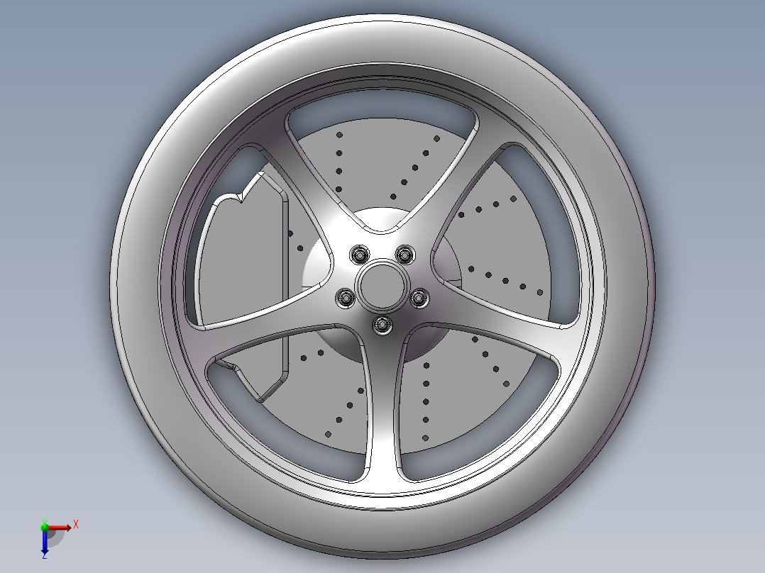 法拉利跑车轮胎俯视图