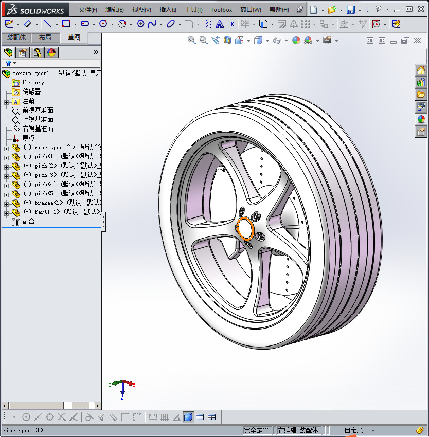 法拉利跑车轮胎