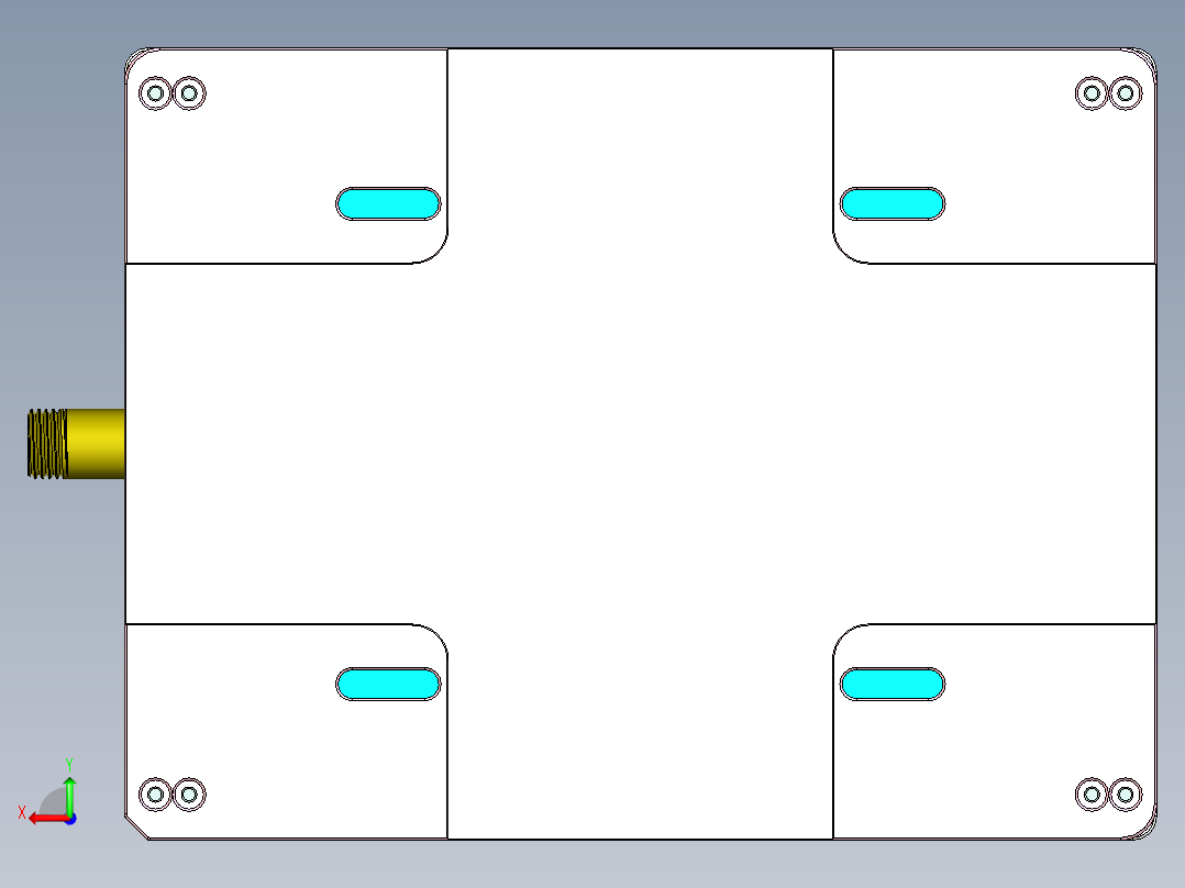 vaub0_lcd_cover619-cnc2笔记本CNC工装夹具三维模型-0623后视图