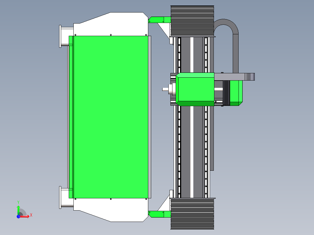 1325真空吸附雕刻机sw18可编辑前视图