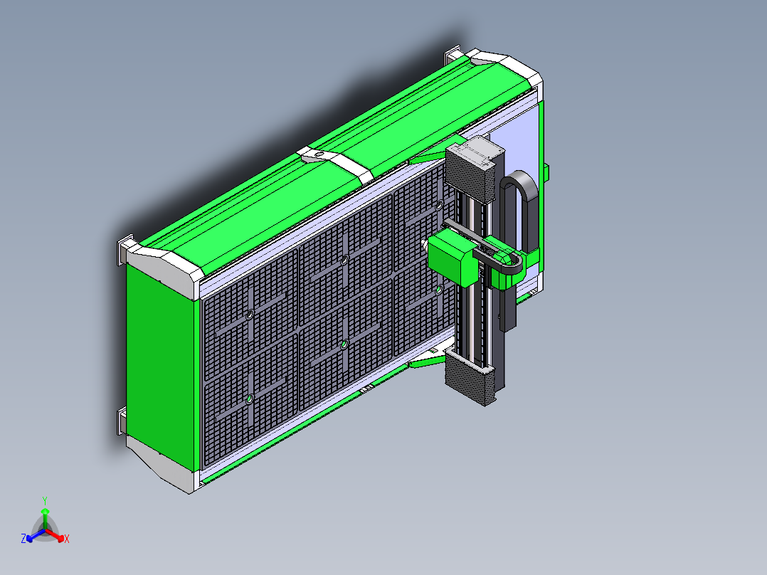 1325真空吸附雕刻机sw18可编辑正等轴测图