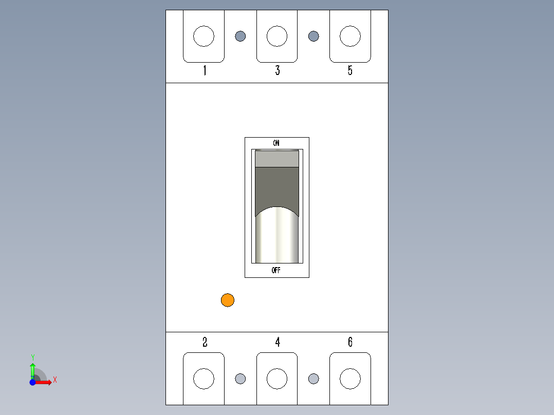 正泰电器NM1-63S 3P前视图