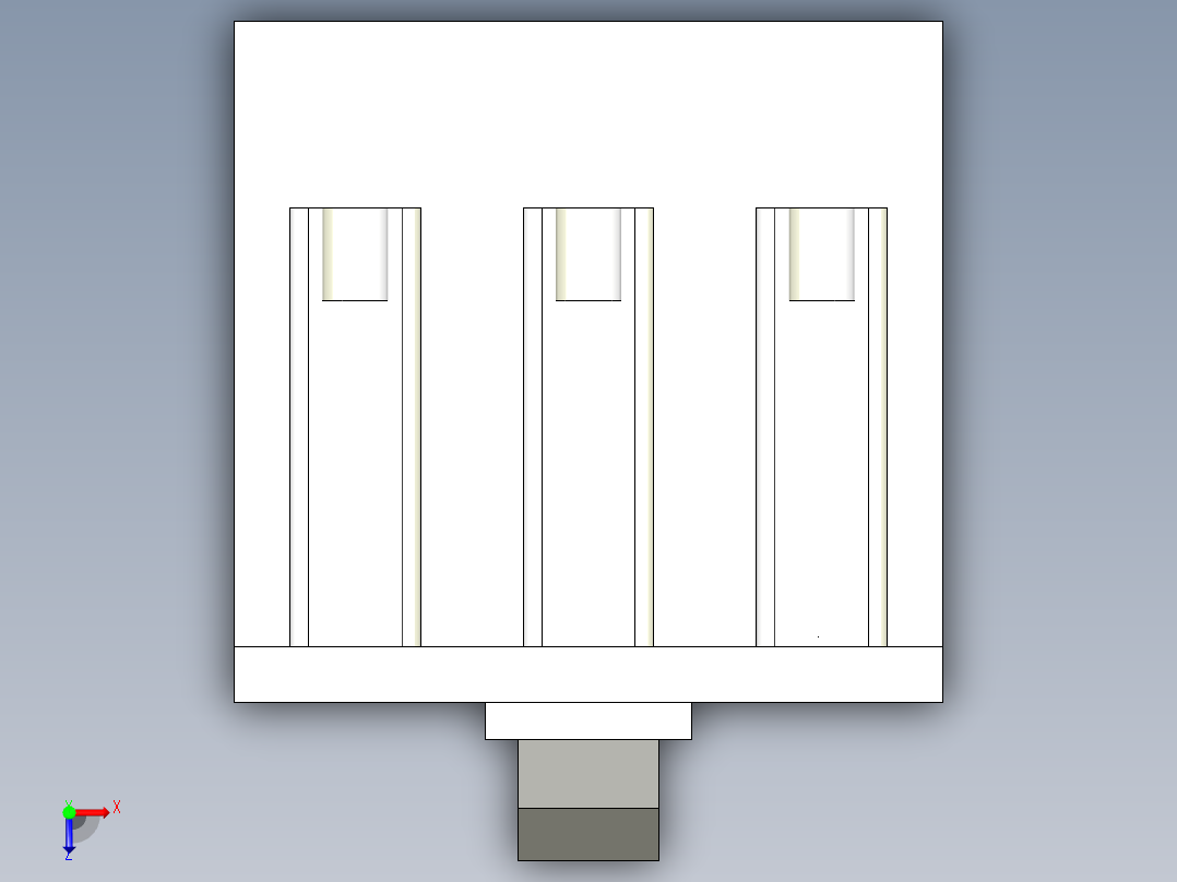 正泰电器NM1-63S 3P俯视图